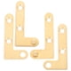 thumbnail image 1 of 4 piezas Bisagra de puerta oculta ajustable Bisagra de pivote oculto invisible Bisagras de eje hacia abajo para puertas de armario Puertas del gabinete, 1 of 4