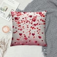 thumbnail image 2 of Nawypu Valentines Pillow Covers,Pink Love Heart Throw Pillows Case,Valentine's Day Anniversary Decorative Square Cushion Covers Farmhouse Outdoor Decor for Home Sofa Bed, 2 of 5