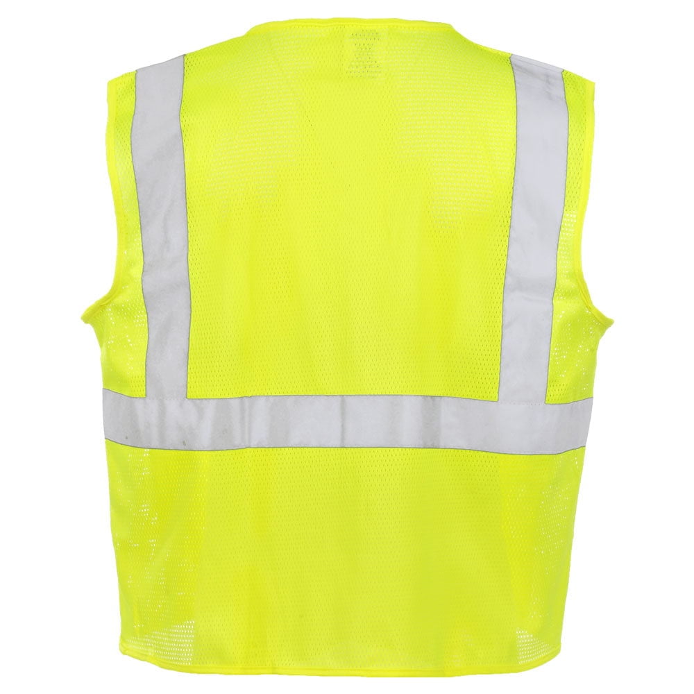 JJ Keller SAFEGEAR 3-pk. 4XL/5XL Type R Class 2 Safety Vest - High Vis Lime