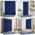 thumbnail image 5 of Shower Curtains for Bathroom-72"x78",Solid Pure Cyan Blue Waterproof Bath Curtain Grommet Shower Curtain Set with Hooks, 5 of 9