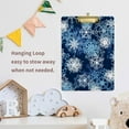 thumbnail image 5 of ZHANZZK Christmas Blue White Snowflake Clipboard Hardboard Wood Nursing Clip Board and Pull for Standard A4 Letter 13x9 inches, 5 of 5