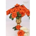 thumbnail image 6 of Artificial Fall Flowers, Fake Flowers Burnt Orange Roses Perfect for DIY Wedding Bridal Bouquets Centerpieces Bridal Shower Party Home Flower Arrangement Decorations, 50Pcs, 6 of 31