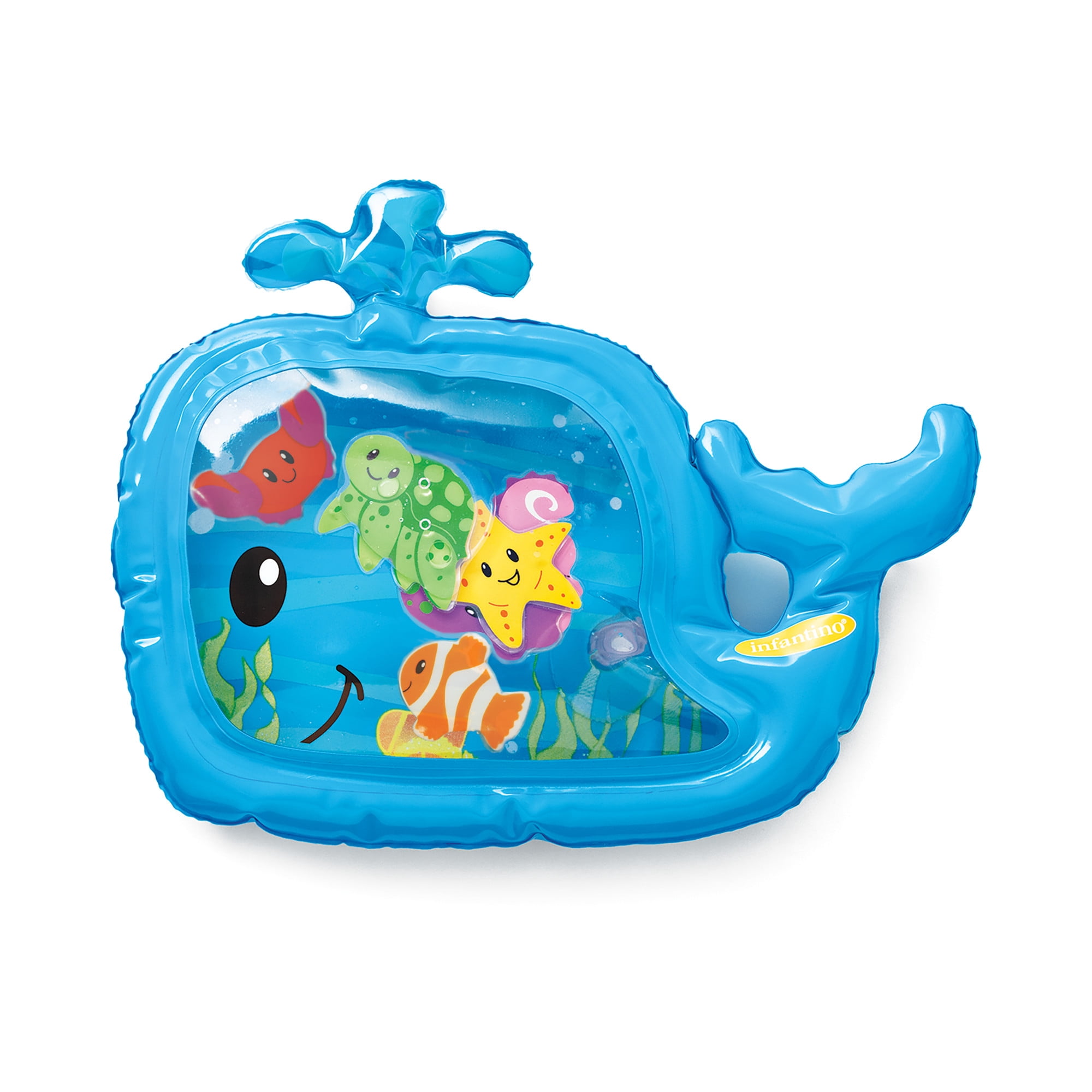 Infantino Pat & Play Baby Activity Mat, Whale & Sea Pals, 3+ Months, Blue