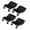 Black 4pcs Threaded Plate 6000 Lbs, variant on Accreate Heavy-Duty  Car Wheel Dolly,Car Dollies with Locking Casters, Multi-Purpose Moving Cart for Car, Truck, RV, Trailer, Snowmobile, and Motorcycle
