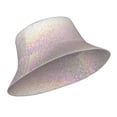 thumbnail image 2 of Easygdp Glitter Light Pearl Double-Sided Reflective Fisherman Hat,Sun Visor,Casual Hat,Fluorescent Hat,Suitable For Outdoor And Night Walking,Unisex, 2 of 9