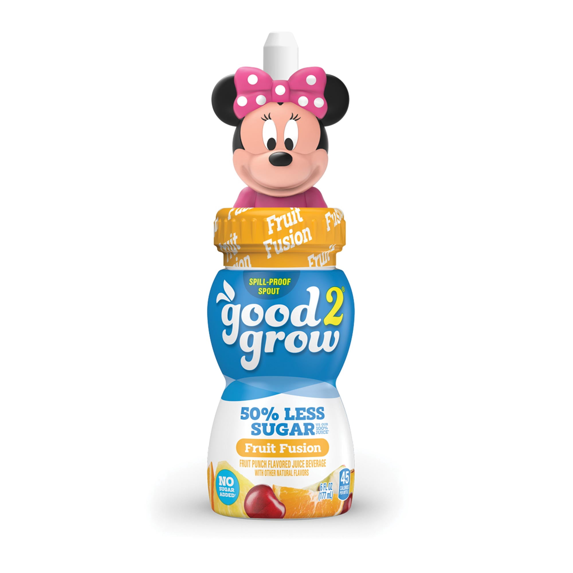 good2grow 6 oz 50% Less Sugar Fruit Fusion Juice Single Serve (Character Tops Vary)