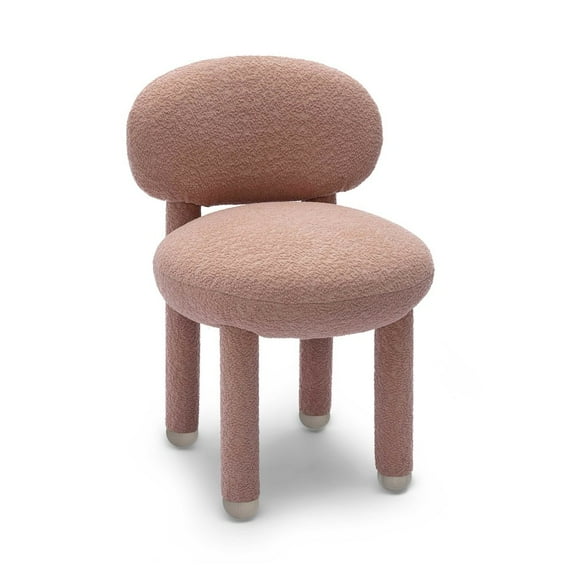 TOV Furniture Manu Rose Pink Performance Boucle Side Chair