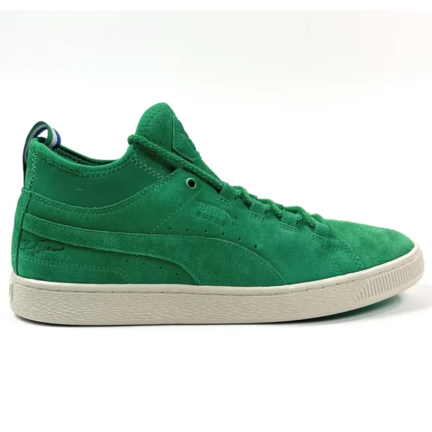 PU & MA Suede Mid Big Sean Mens 9.5 Green Shoes Sneakers Jelly Bean 366252-02