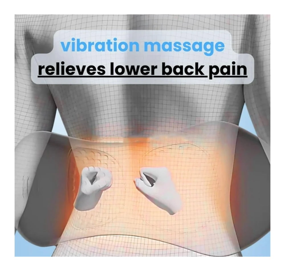 Smooth Spine Triple Fusion Back Massager, 2026 New Triple Fusion Massager for Sciatica, with Electric Traction Lifting & Heat Compress, All-Round Support, Relieve Neck/Shoulder Discomfort