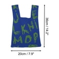 thumbnail image 4 of Unique Bargains 1 Pc Knitted Wrist Bag Letter Gift Bag Blue, 4 of 5
