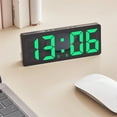 thumbnail image 7 of COM1950s Digital Clock Large Display,Digital Alarm Clock Simples Led Large Digital Display Fashion Alarm Clock Fully Functional Desktop Bedside Study Kitchen Clock Black Frame, 7 of 7