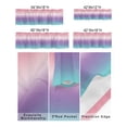 thumbnail image 3 of Kitchen Cafe Valance Curtain for Small Windows,Purple Pink Teal Color Gradient Rod Pocket Short Valances Modern Minimalist Ombre Art Window Treatment Panel for Living Room/Bedroom/Bathroom,60x18in, 3 of 9