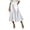 White, variant on ShomPort Midi Pencil Basic Skirt Casual High Waist Solid Color Split Side Bodycon Mid Length Skirts for Women