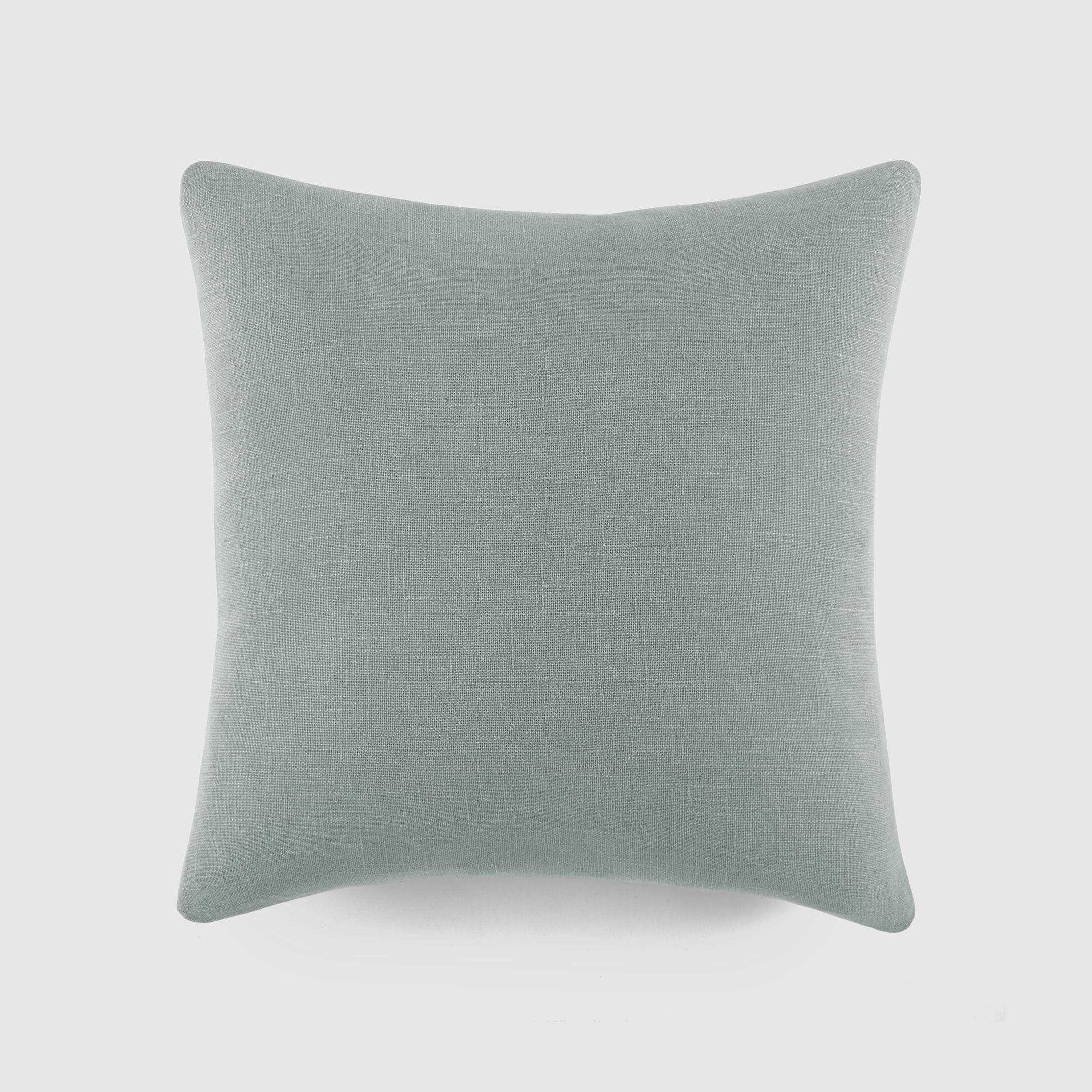 Stone Washed Throw Pillows in Distressed Cotton Solid Blue by Comfort Canopy