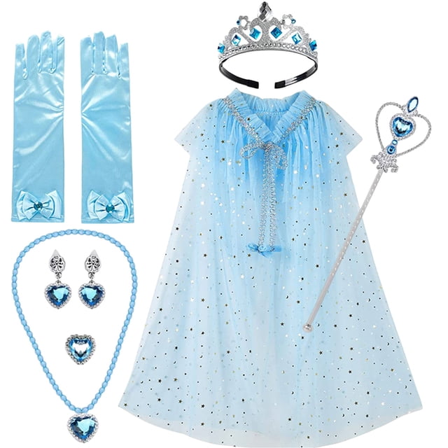 Txlixc Capa de princesa, collar de varita de la Corona de la chica Txlixc moda