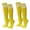 Bright Yellow / White, variant on Womens 2 Striped Cotton Knee High Tube Socks Bright Lime Green White 2 Pairs (Womens)
