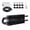 Black, variant on 5/16"Transmission Oil Cooler Kit, Aluminium for 2 Pass Tube and Fin Oil Cooler Kit