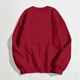 thumbnail image 5 of Ediodpoh Women Long Sleeve Crewneck Fashion Sweatshirts Letter Printed Pullover Lightweight Loose Sweatshirts Blouse Top Womens Sweatshirts Red L, 5 of 5