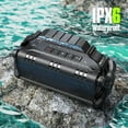 thumbnail image 3 of 90W Bluetooth Speaker, Portable Outdoor Wireless Speaker with Deep Bass Subwoofer, 40H Playtime, IPX6 Waterproof, EQ, Dual Pairing, TF/AUX, Boombox for Party/Beach, 3 of 5