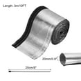 thumbnail image 2 of Uxcell Heat Shroud Sleeve Aluminized Silver Sleeving 3/4 Inch ID x 10FT for Hose Wire Heat Protection 10PCS Ties, 2 of 6