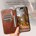 thumbnail image 3 of Case Wallet for iPhone 15 Pro Max Wallet Case [Compatible with MagSafe] Magnetic Leather Flip Folio Cover Kickstand and Cash Credit Card Holder for Men Women Khaki, 3 of 12