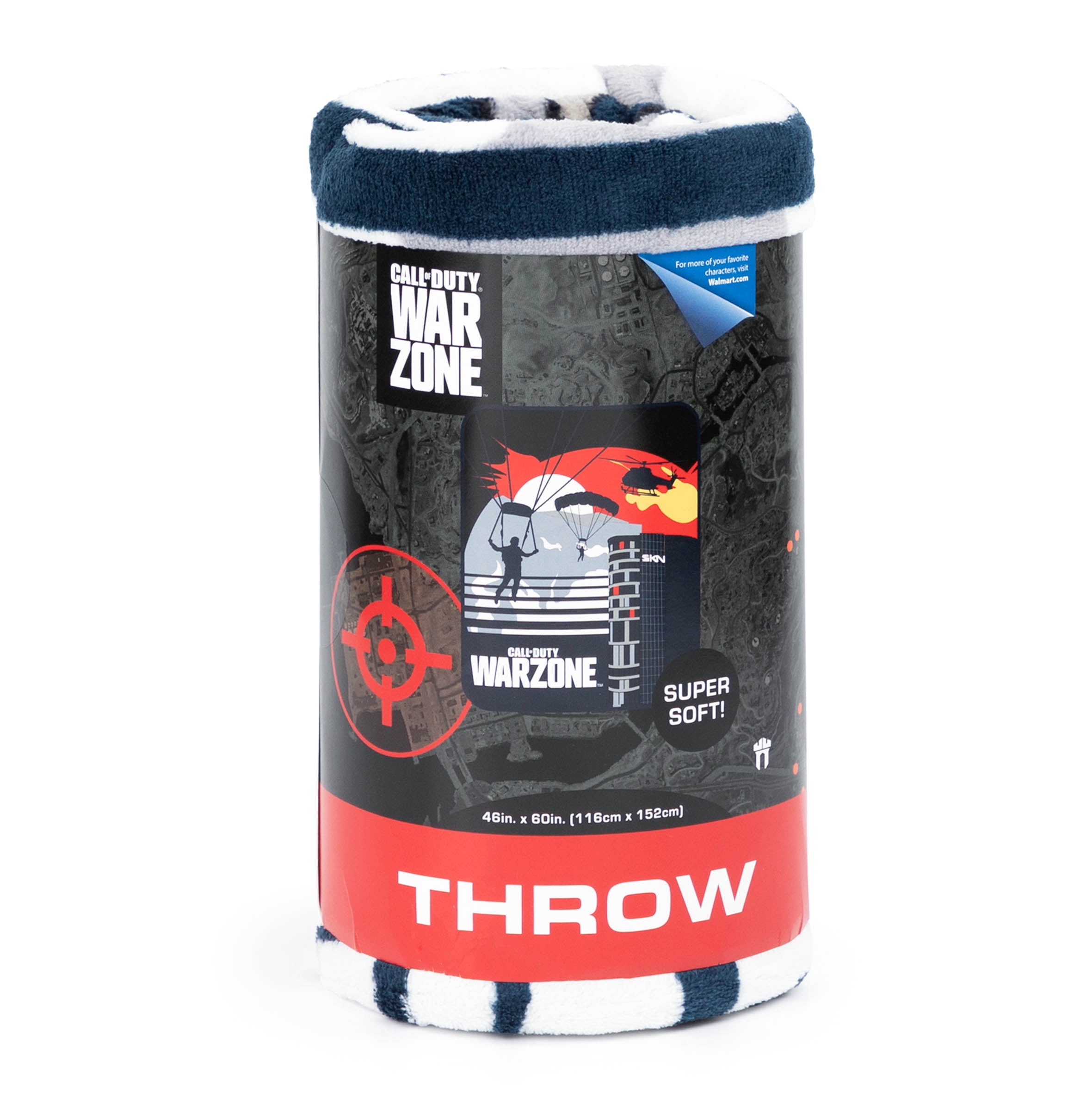 Call of Duty Kids Throw, 46 x 60, Microfiber, Black, Blizzard