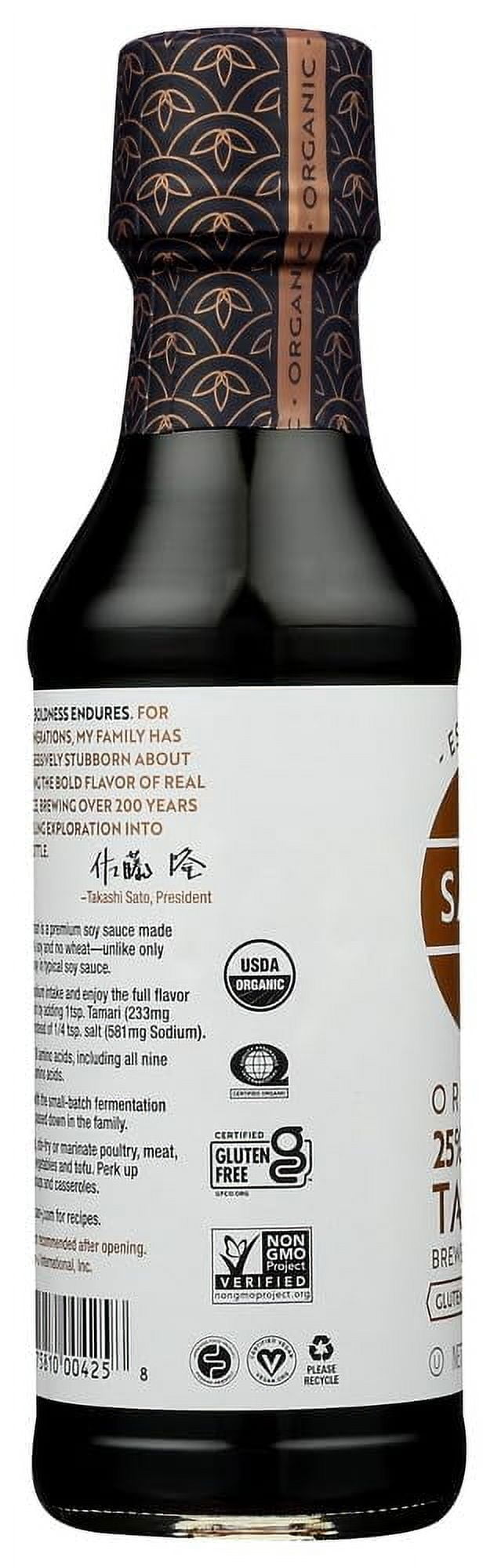 San J Tamari Soy Sauce Organic Reduced Sodium, Organic, 10 Floz (3 Pack)