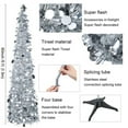 thumbnail image 4 of 5FT Christmas Pop Up Tinsel Xmas Trees with Shiny Sequins,Collapsible,Reusable, 4 of 5