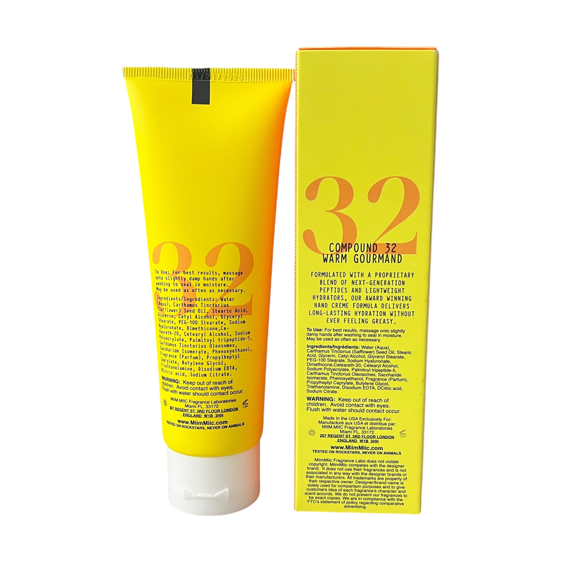 Miim Miic Fragrance Laboratories No 32 Warm Gourmand Hand Cream 4