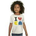 thumbnail image 3 of Pixelized Retro Game I Heart PACMAN Crewneck T Shirts Boy Girl Teen Brisco Brands L, 3 of 6