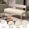 thumbnail image 3 of YEERSWAG 48x18x3 inch Outdoor Chair Cushions Bench Cushion Patio Chair Cushions Non Slip Removable Anti-fading Water Resistant Garden Loveseat Cushion with Handle, 3 of 8
