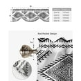 thumbnail image 5 of Line Geometry Symbol Window Curtain Kitchen Cabinet Coffee Tie-Up Valance Curtain Rod Pocket Short Curtain, 5 of 6