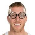 thumbnail image 4 of Ralphie Halloween Christmas Costume Glasses, with Cracked for Adult, 4 of 6