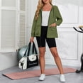 thumbnail image 6 of American Trends Rain Coats for Women Waterproof with Hood Packable Rain Jackets Womens Lightweight Rain Jackets Outdoor Army Green XL, 6 of 8
