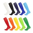 thumbnail image 6 of PASILI 1 Pair Football Socks Thin Solid Color High-Top Football Socks Sports Socks Over Knee Anti-Slip Breathable Socks For Kids Men, 6 of 9