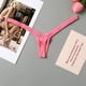 thumbnail image 5 of Nueva tanga con escote en V profundo para mujer, línea transpirable, sexy, de cintura baja, mini bragas, tangas de bikini, bragas femeninas, ropa interior para mujer, 5 of 5