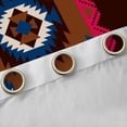 thumbnail image 4 of jejeloiu Ancient Bohemian Aztec Curtains Pack of 2 (42x84 Each),Black Red Brown Curtains Blackout For Adult, 4 of 6