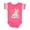 Football Pink and White, variant on My First Easter 1st Birthday Bunny Ears Boys or Girls Baby Bodysuit