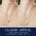 thumbnail image 4 of MomentWish Moissanite Pearl Necklaces for Women,Simulated Diamond Necklace 925 Sterling Silver Anniversary Valentines Day Gifts for Her, 4 of 9