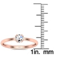 thumbnail image 4 of SuperJeweler 1/3 Carat Rose Cut Diamond Solitaire Ring In 14 Karat Rose Gold For Women, 4 of 6