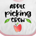 thumbnail image 4 of Inktastic Apple Picking Crew Boys or Girls Baby Bib, 4 of 4