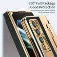 thumbnail image 3 of Suitable For Samsung Z Fold4/5 Mobile Phone Case, Electroplated Cellulose Fold3 Flat, 3 of 5