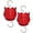 Red, variant on Glass Ant Moat for Hummingbird Feeder - 2PC x 3 OZ Red Tulip Insect Guard with Large Capacity