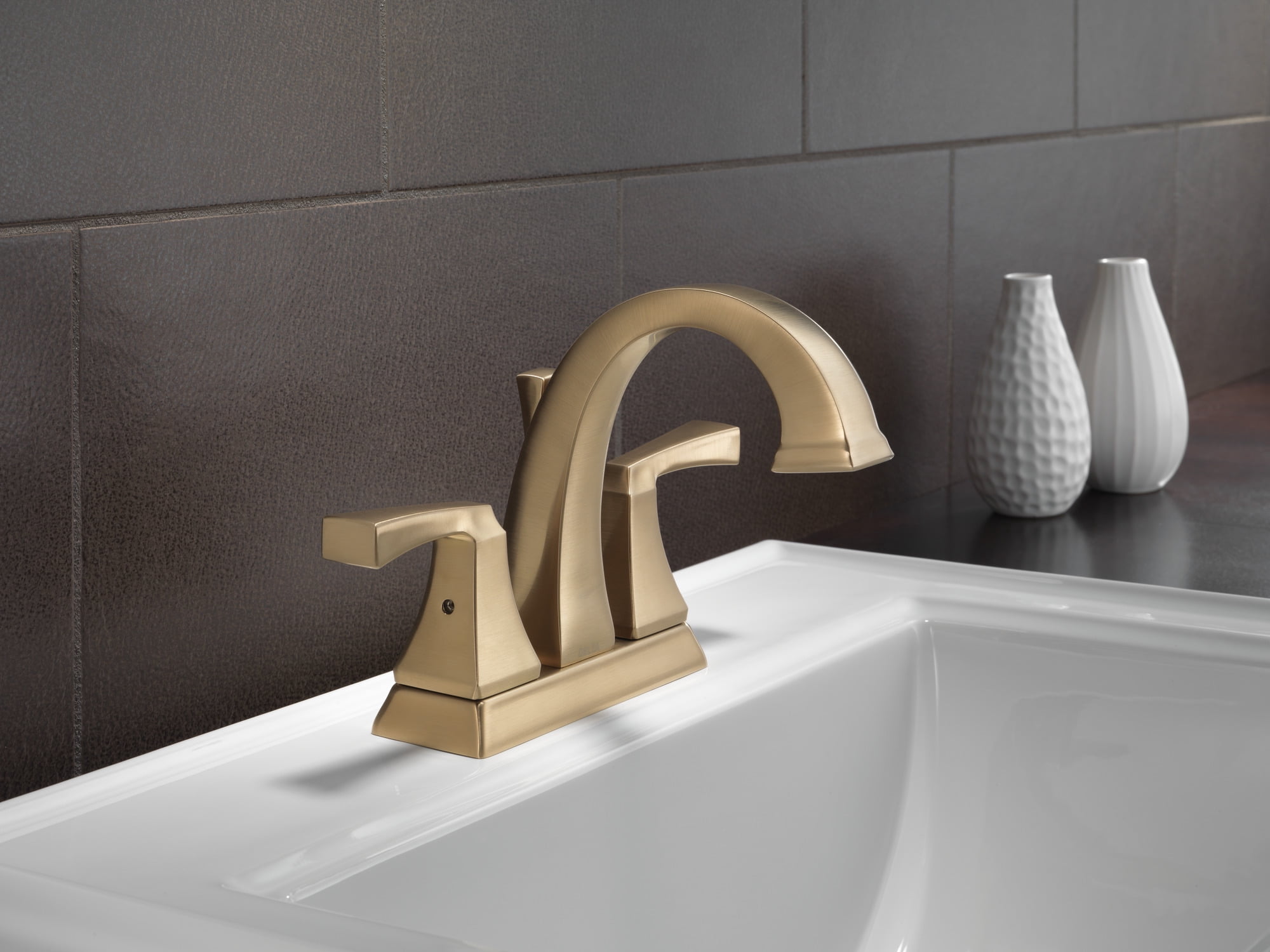 Delta Dryden Two-Handle Centerset Bathroom Faucet - 2551-CZMPU-DST - Champagne Bronze