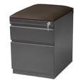 thumbnail image 3 of Scranton & Co 20"D Mobile Pedestal 2-Drawer Box/Filing Cabinet in Charcoal, 3 of 4