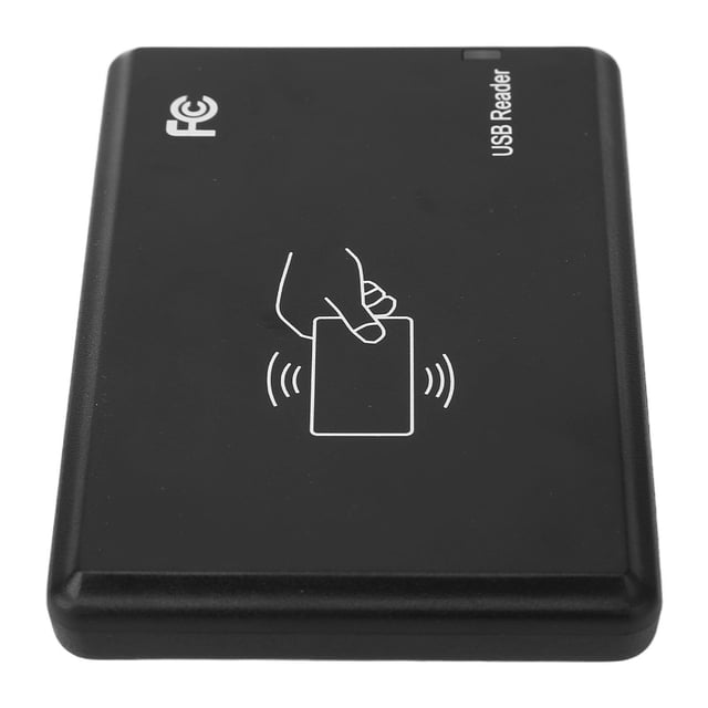 Access Reader, ID Card Reader USB Interface Non Contact Strong Compatibility Scratch Bottom Sponge Pad for Office