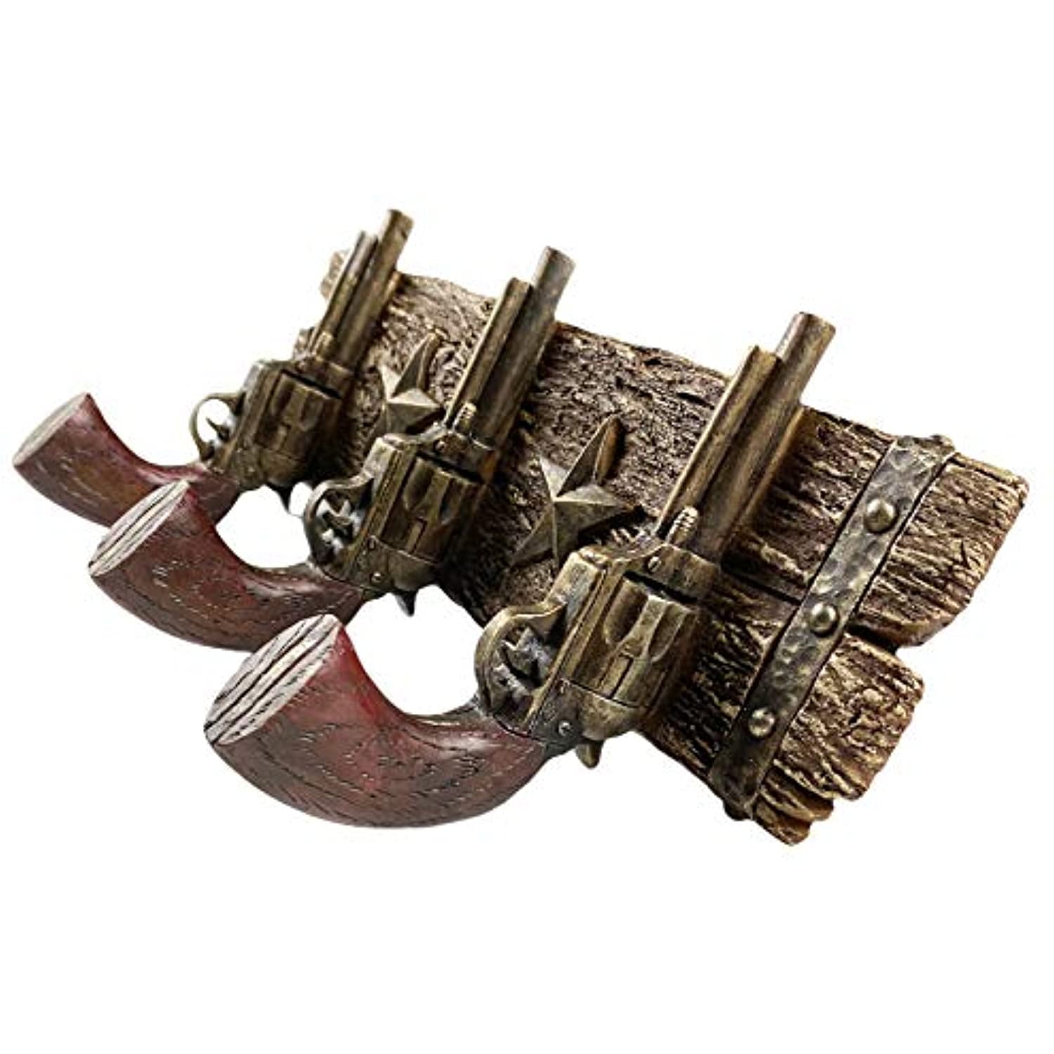 Urbalabs 3 Six Shooter Western Coat Hanger Towel Hook Country Decor