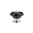 thumbnail image 2 of Richelieu Hardware BP87765014090 Bolzano Collection 2-inch (50 mm) Black Crystal and Chrome Modern Cabinet and Drawer Knob for Kitchen, Bathroom, and Furniture, 2 of 4