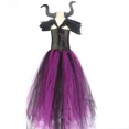 thumbnail image 4 of Disfraz de bruja malvada de Maléfica para niñas, vestido con tutú, disfraz de reina malvada, vestido de bruja, ropa de villana, 4 of 5