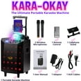 thumbnail image 5 of Starument LED Light Karaoke Machine with Two Wireless Microphones, 5 of 6